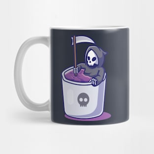 Cute grim reaper in mug Mug
